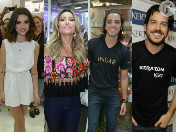 Manu Gavassi, Sabrina Sato, Rodrigo Simas e Marco Pigossi prestigiam evento de beleza em São Paulo, neste domingo, 7 de setembro de 2014