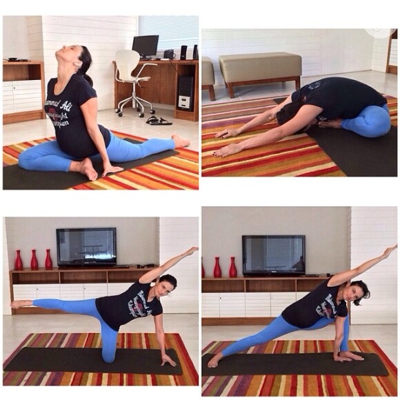 Kyra Gracie também praticou ioga durante toda gestação
