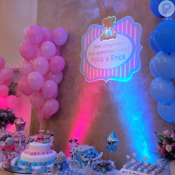 Kyra Gracie fez o chá de bebê junto de sua irmã, Raphaela, que está grávida de um menino