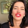 Adriana Sant'Anna exibiu lábios volumosos após a micropigmentação