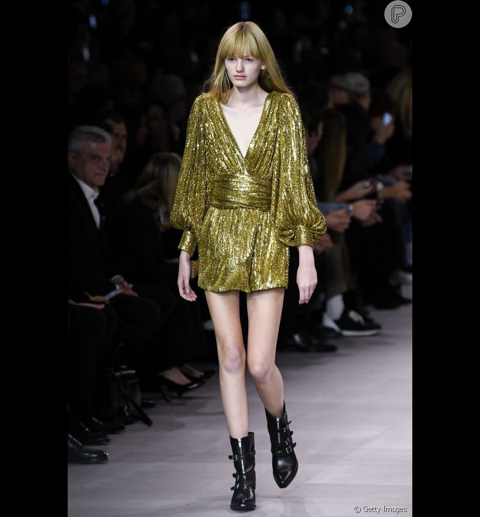 vestido de paete anos 80