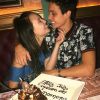 Em março de 2018, Larissa Manoela e Leonardo Cidade comemoraram três meses de namoro em restaurante, com direito a sobremesa personalizada