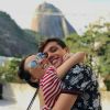Larissa Manoela e Leonardo Cidade comemoraram o primeiro Dia dos Namorados juntos em junho de 2018