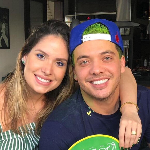 'Sempre que ele está em casa, a gente encontra um horário pro treino. Ele tá muito focado e isso me inspira!', afirmou Thyane Dantas