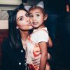 Kim Kardashian é mãe de North, de 5 anos (com ela em foto), Saint e Paris