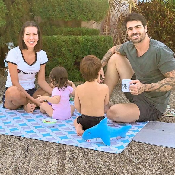 Adriana Sant'Anna é casada com Rodrigão, com quem tem dois filhos