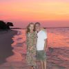 Angélica mostrou um clique do casal ao pôr-do-sol em Moçambique