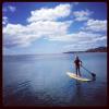 Ana Maria Braga postou uma foto praticando stand up paddle em seu Instagram nesta quinta-feira, 14 de fevereiro de 2013