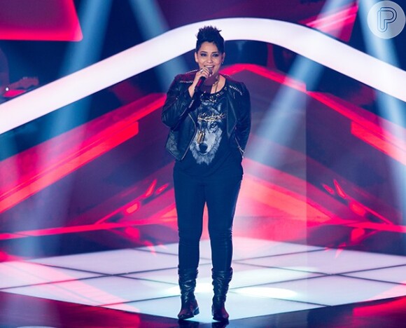 Nise Palhares, finalista do 'Ìdolos' está no 'The Voice Brasil', em 19 de setembro de 2014