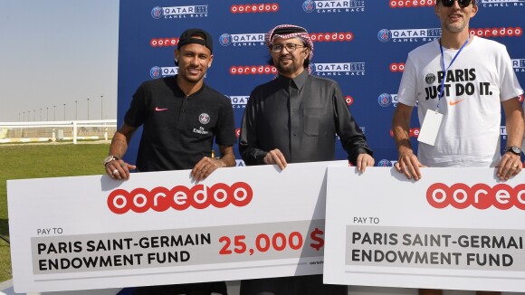 Em Doha, Neymar vence aposta de corrida de camelo e ganha R$ 93 mil. Vídeo!