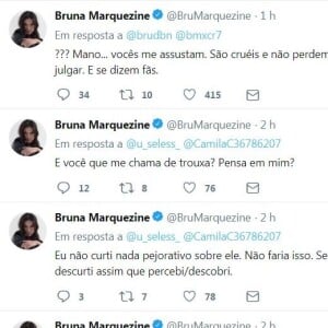 Bruna Marquezine chegou a bloquear alguns seguidores