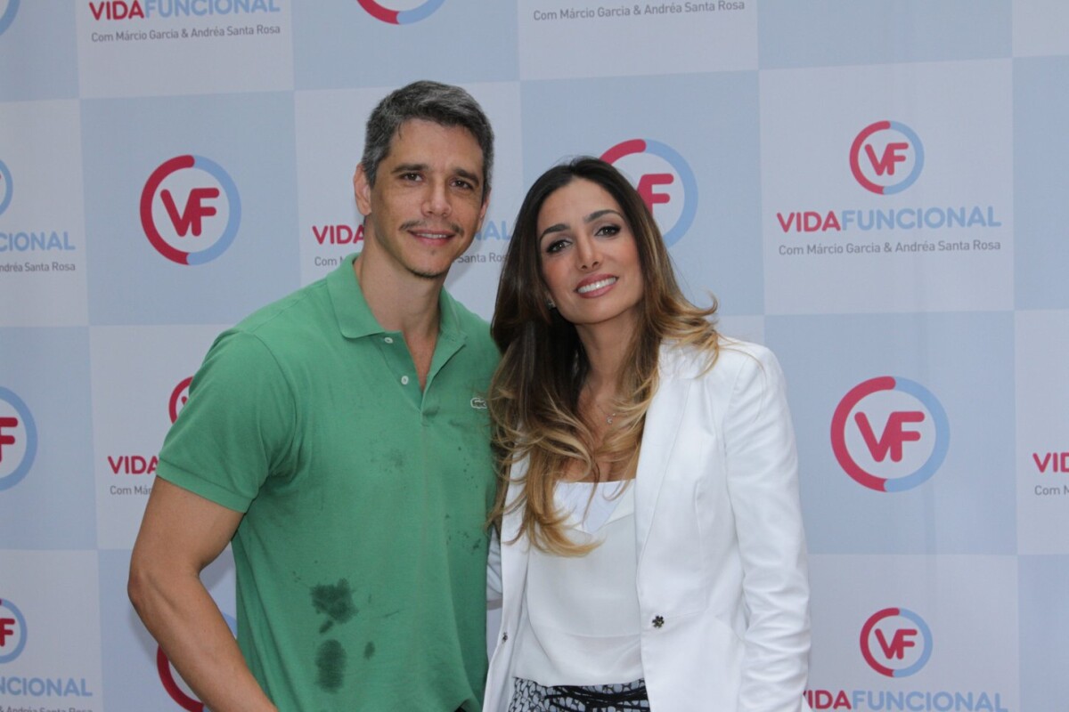 Foto: Márcio Garcia e Andréa Santa Rosa, que é nutricionista de ...