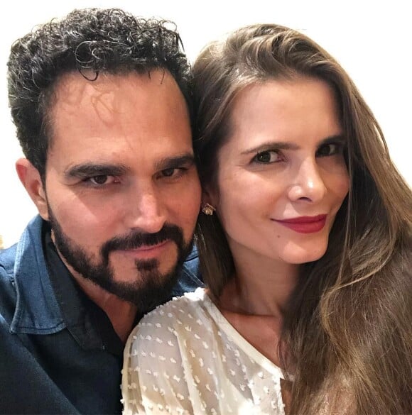 'Só love', comemorou Luciano Camargo com Flávia Camargo