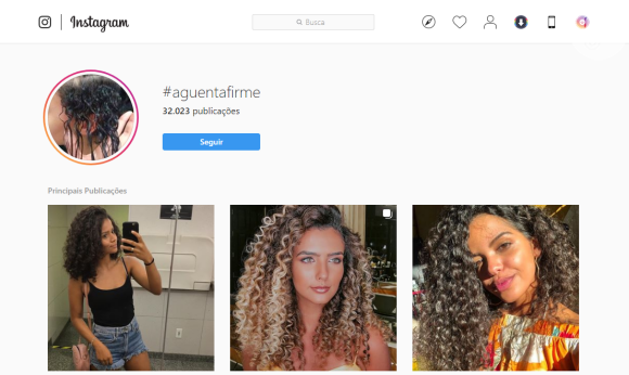 A atriz de 'Verão 90', Giovana Cordeiro, criou a #AguentaFirme para as cacheadas trocarem experiências e informações sobre seus cabelos.