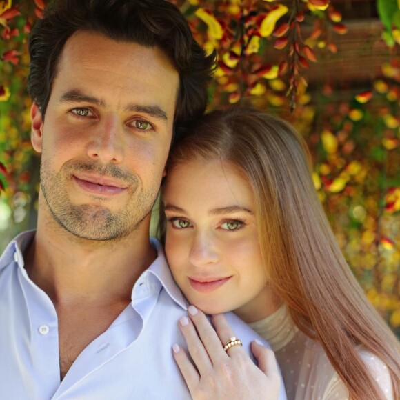 Marina Ruy Barbosa respondeu emocionada à declaração de amor feita pelo marido, Xandinho Negrão, neste domingo, 24 de fevereiro de 2019