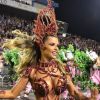 Cacau Colucci desfila como musa pela Dragões da Real no Carnaval de São Paulo, no sábado, 2 de março de 2019, às 23h35
