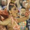 Juliana Paes desfilou como rainha de bateria pela Grande Rio na madrugada desta segunda-feira de carnaval, 4 de março de 2019
