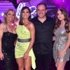 Flávia Pavanelli posa com pais e irmã ao comemroar seu aniversário de 21 anos, no Clube Monte Líbano, em São Paulo, na noite desta terça-feira, 19 de março de 2019