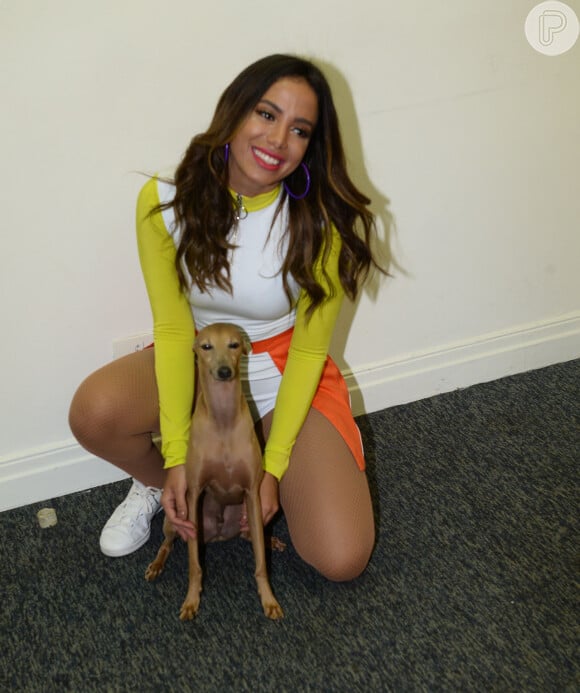 Apaixonada por cachorros, Anitta se encantou pelo pet de Sabrina Sato