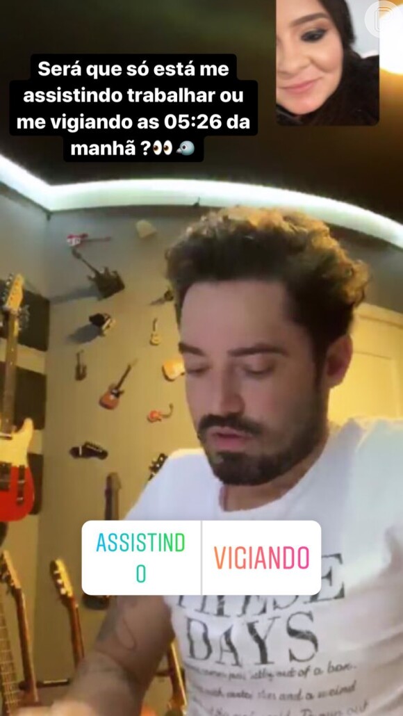 Fernando Zor brinca com Maiara em chamanda de vídeo