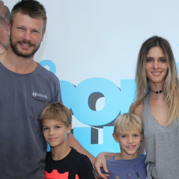 Fernanda Lima e Rodrigo Hilbert são pais de João e Francisco, de 10 anos