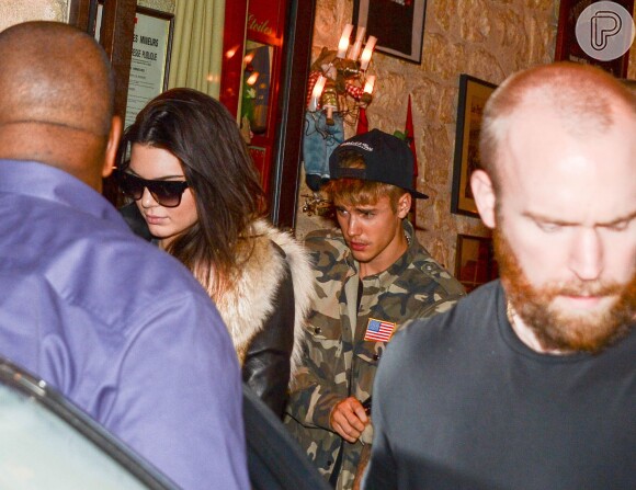 Justin Bieber jantou com Kendall Jenner durante a Semana de Moda de Paris