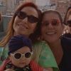 Leda Nagle, avó de Zoe, posa com óculos de sol emprestado da bebê: 'Família'