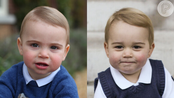 Príncipe Louis surpreende por semelhança com irmão, George, em novas fotos divulgadas nesta segunda-feira, dia 22 de abril de 2019