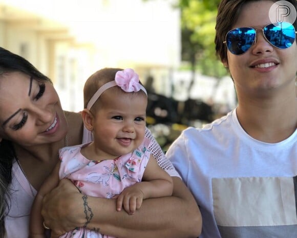 Mayra Cardi é mãe de Sophia, de 6 meses, e Lucas, de 18 anos
