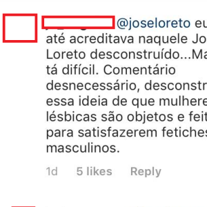 José Loreto recebe resposta de fãs ao comentar em foto de Fernanda de Freitas