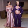 Luiza Possi deixa barriga de 7 meses de gravidez à mostra em look de show