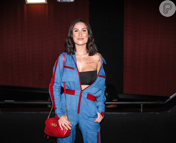 Bianca Andrade prestigia Ludmilla na première do DVD 'Hello Mundo' no cinema do shopping Cidade de São Paulo na noite desta quarta-feira, 29 de maio de 2019