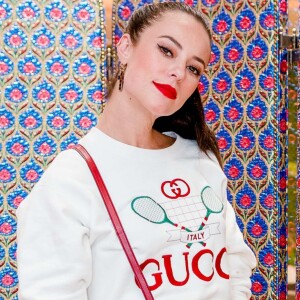 Paolla Oliveira prestigia lançamento da Gucci no shopping Village Mall, no Rio de Janeiro, na noite desta quinta-feira, 30 de maio de 2019