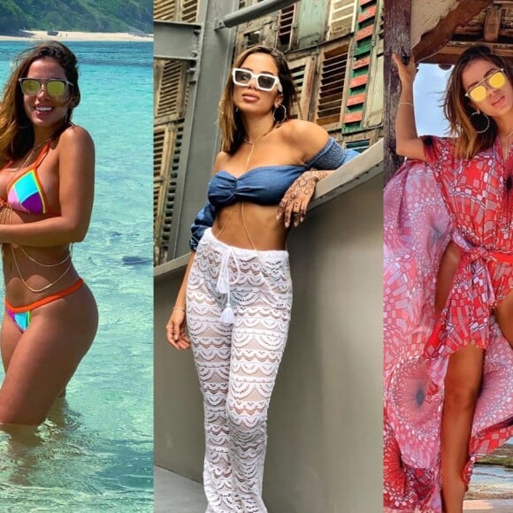 Anitta apostou em estampas, transparência e muito beachwear durante sua viagem à Ásia. Confira galeria de looks nesta quinta-feira, dia 06 de junho de 2019