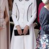 Kate Middleton usa novamente vestido da grife Catherine Walker em evento do Order of the Garter Service nesta segunda-feira, dia 17 de junho de 2019