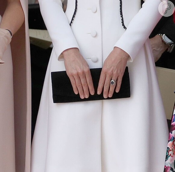 Kate Middleton usa bolsa elegante preta em evento do Order of the Garter Service nesta segunda-feira, dia 17 de junho de 2019