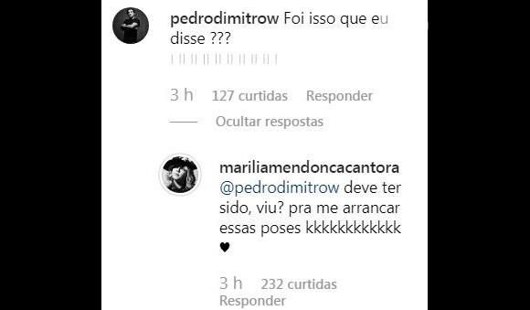 Marília Mendonça responde fãs em seu Instagram