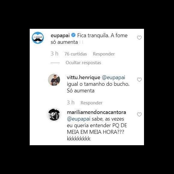 Marília Mendonça responde fãs em seu Instagram