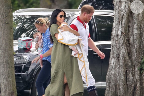 Meghan Markle e Príncipe Harry fazem primeira aparição juntos com o bebê Sussex em evento descontraído nesta quarta-feira, dia 10 de julho de 2019