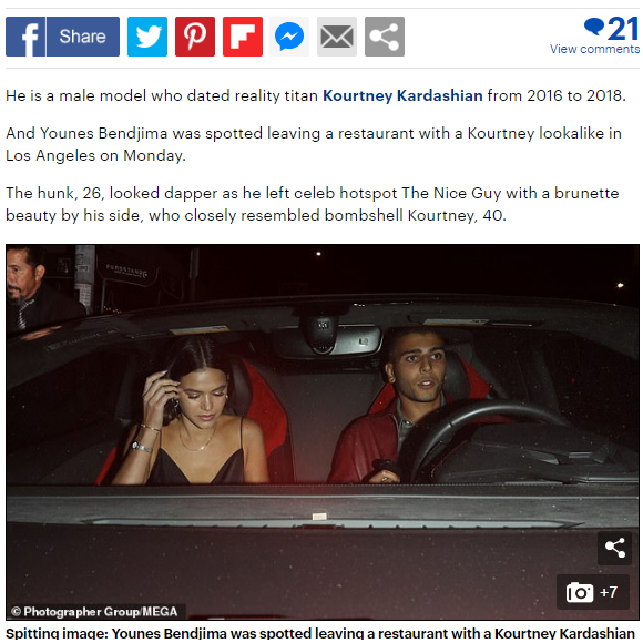 Ex-namorado de Kourtney Kardashian, Younes Bendjima é modelo e tem 26 anos