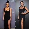 Kourtney Kardashian e Bruna Marquezine já passaram por coincidência fashion ao usarem mesmo vestido Versace em evento