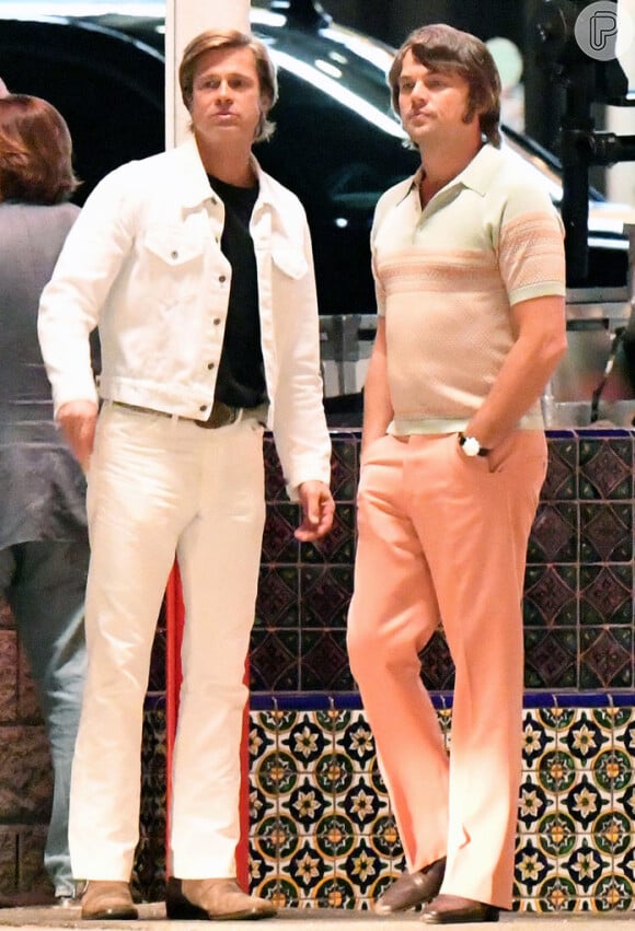 Brad Pitt e Leonardo DiCaprio encarnam um ator e seu dublê na Hollywood de 1969 no filme 'Era Uma Vez em Hollywood'