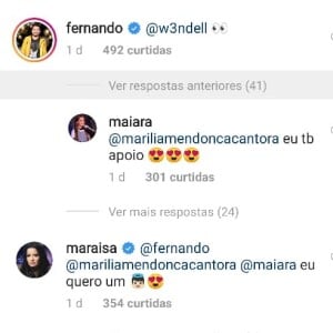 Maraisa diz que quer um bebê e Fernando Zor marca Wendell Vieira