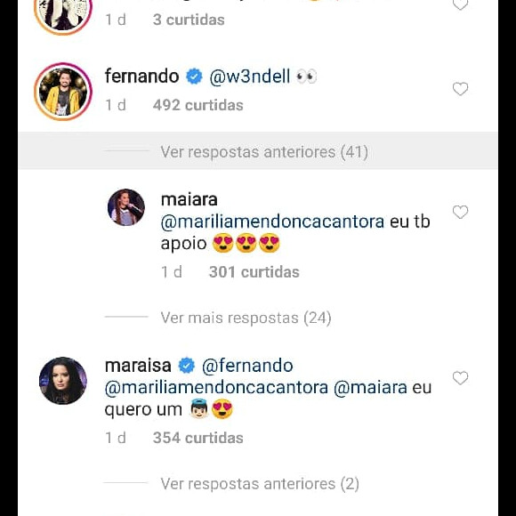 Maraisa diz que quer um bebê e Fernando Zor marca Wendell Vieira