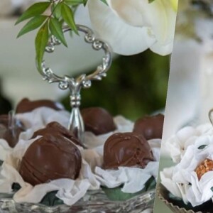 Batizado da filha de Thaeme contou com bombons variados