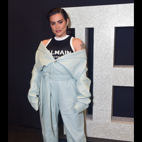 Cleo aposta em look utilitário para festa de marca de luxo em São Paulo, nesta segunda-feira, dia 26 de agosto de 2019
