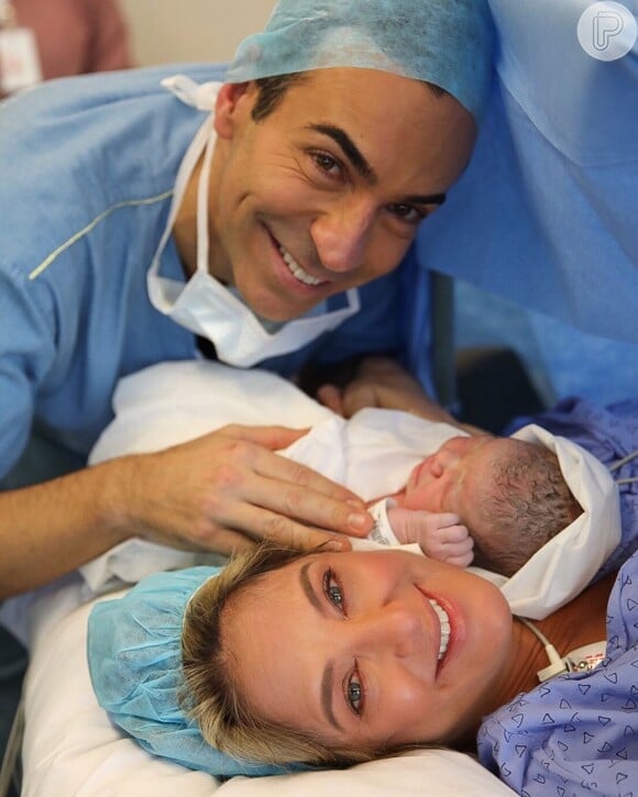 Manuella, filha de Ticiane Pinheiro e Cesar Tralli, nasceu em 12 de julho de 2019