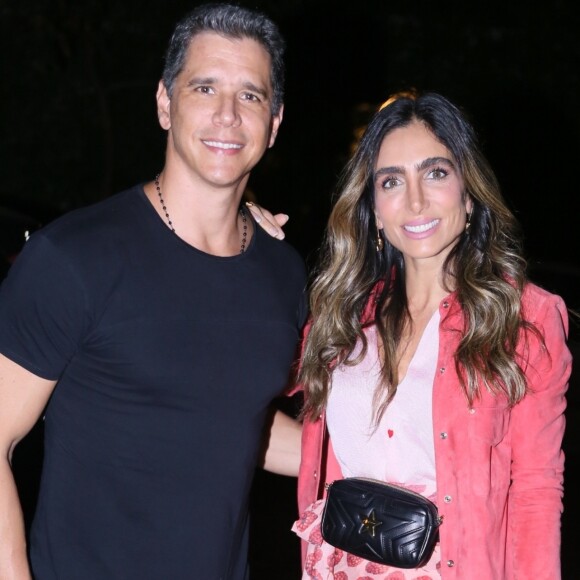 Márcio Garcia e a mulher, Andrea Santa Rosa, prestigiam festa de 48 anos de Luciano Huck, realizada em mansão do apresentador do 'Caldeirão', no Rio de Janeiro, nesta terça-feira, 03 de setembro de 2019