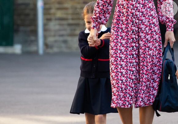 Filha de Kate Middleton e Príncipe William, Charlotte se esconde em 1ª dia na escola nesta quinta-feira, dia 05 de setembro de 2019