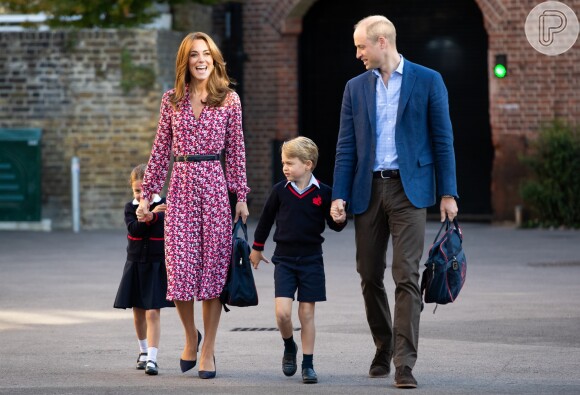Kate Middleton e Príncipe William se divertem em 1º dia da filha na escola nesta quinta-feira, dia 05 de setembro de 2019